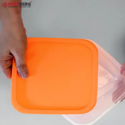 6-részes négyzetes ételtároló doboz szett, BPA-mentes, mikró- és fagyasztóálló