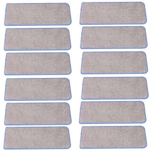 12 db mikroszálas felmosófej utántöltő, 34×12 cm, mosható