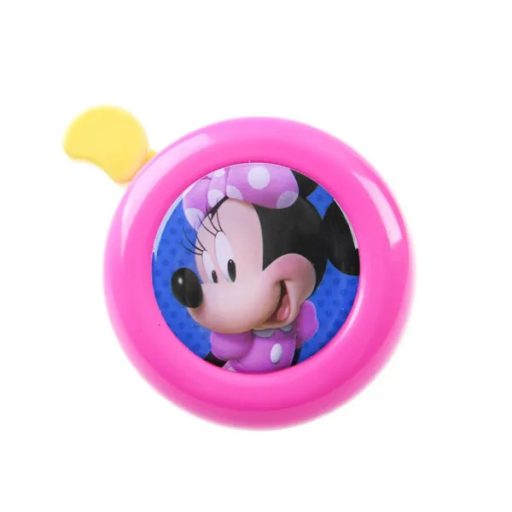 Minnie egér rózsaszín fém csengő rollerre és kerékpárra, 5,5 cm