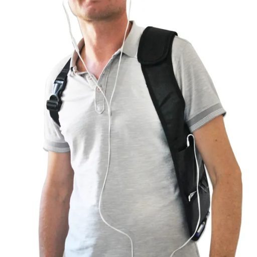 Rejtett többrekeszes utazó táska állítható pánttal, 36×62 cm