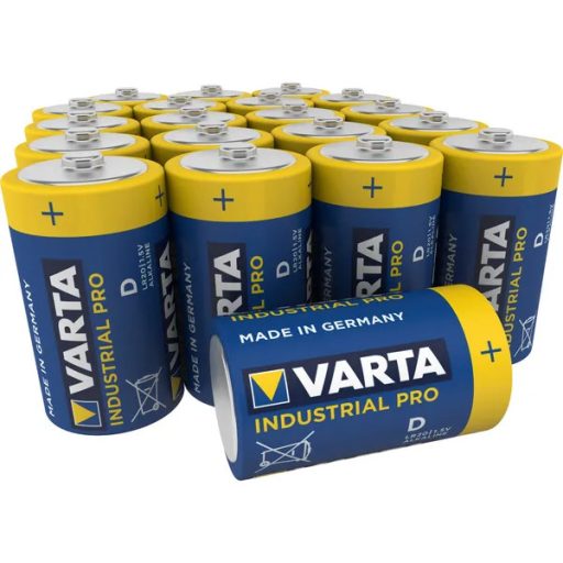 20 db Varta Industrial LR20 D alkáli elem, 17000 mAh