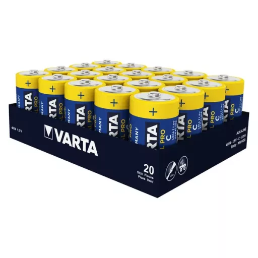 Varta Industrial LR14 C 1,5 V 7800 mAh alkáli elem, 20 db