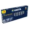 Varta Industrial AAA LR03 alkáli elemek, 10 db, 1,5 V