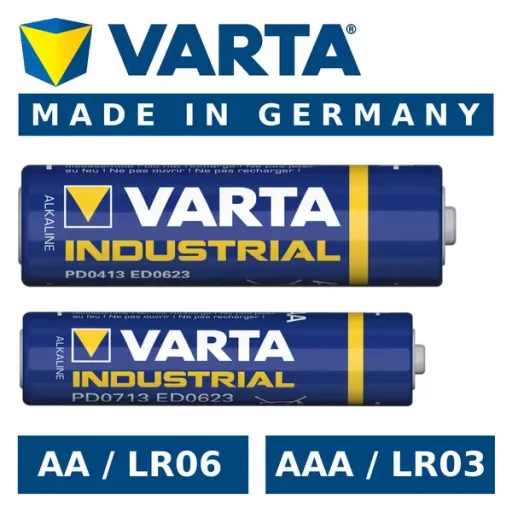 Varta Industrial AAA LR03 1,5 V 1300 mAh alkáli elem (1 db)