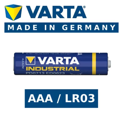 Varta Industrial AAA LR03 1,5 V 1300 mAh alkáli elem (1 db)