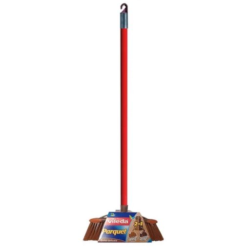 Vileda 2 az 1-ben parkettaseprű nyéllel, kettős sörtével