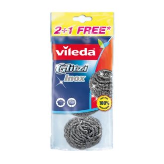   Vileda Glitzi Spiral INOX rozsdamentes acél súroló 3 db (2+1 ajándék)