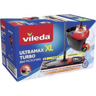   Vileda Ultramax Turbo XL forgó lapos mop készlet, 42 cm mikroszálas fej