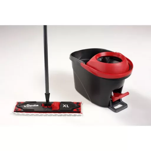 Vileda Ultramax Turbo XL forgó lapos mop készlet, 42 cm mikroszálas fej