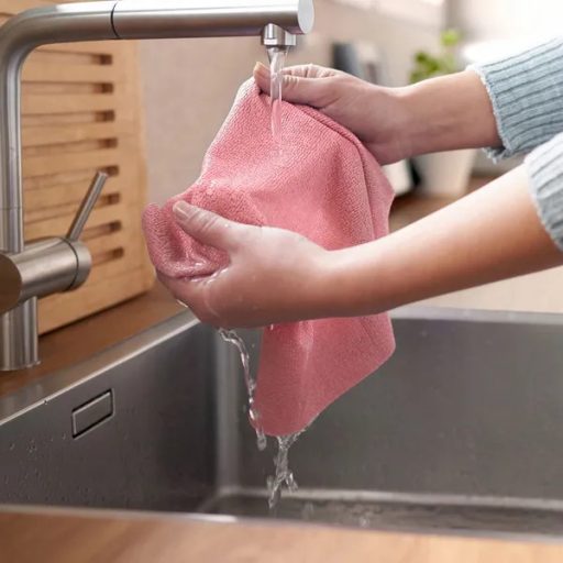 Vileda Actifibre Soft univerzális mikroszálas törlőkendő, rózsaszín, 27×32 cm