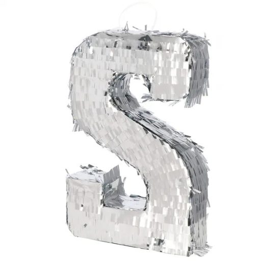 Többszínű 2-es szám pináta 51×28×9 cm akasztóval