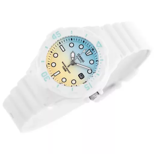 Casio LRW-200H-2E2V gyerek női karóra, kék számlap, WR100, kvarc, dobozzal