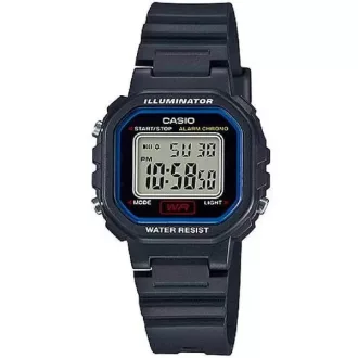   Casio LA-20WH-1C gyerek digitális karóra, fekete, WR30, LED dobozzal