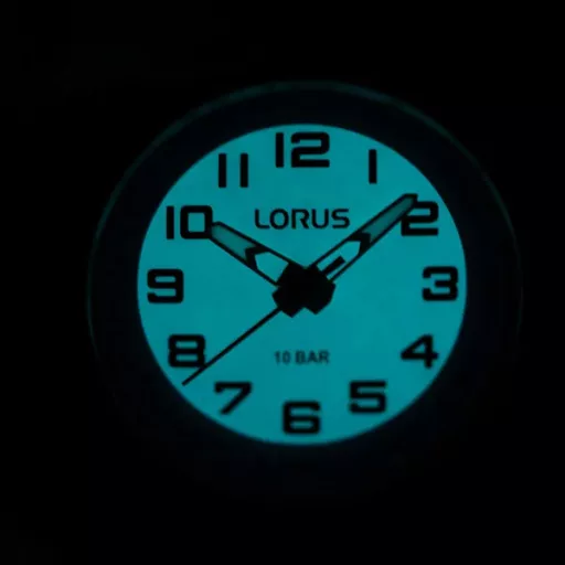 Lorus Classic 36 mm kék gyerek karóra WR100 kvarc műanyag szíj