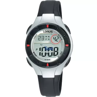   Lorus Sports R2339PX9 fekete gyerek kvarc karóra WR100, 31 mm