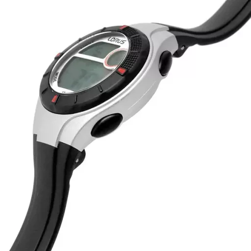 Lorus Sports R2339PX9 fekete gyerek kvarc karóra WR100, 31 mm