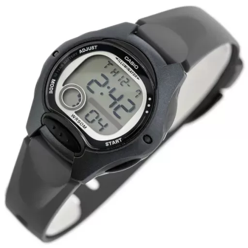 Casio gyerek digitális karóra LW-200-1B, WR50, LED, fekete