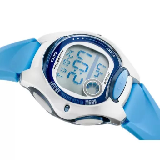 Casio LW-200-2B gyerek digitális karóra, kék, WR50, dobozzal