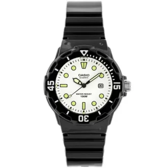   Casio LRW-200H-7E1V női gyerek karóra, fekete műanyag szíj, WR100