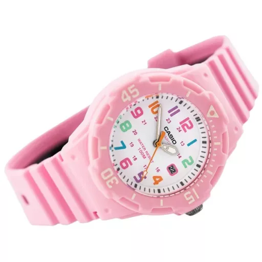 Casio lányka karóra LRW-200H 4B2V, rózsaszín, WR100, 33 mm