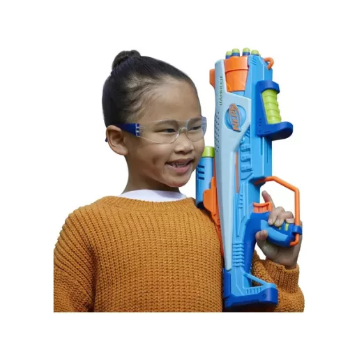 Nerf Elite JR Rookie Pack habszivacs blaster, 32 lövedék és 4 cél, 41 cm