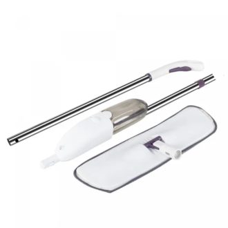   Forgófejes fehér padlótisztító spray felmosó, újratölthető tartállyal