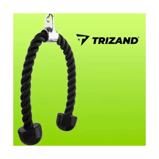 Univerzális tricepsz kötél csúszásgátlós markolattal, 70 cm, 200 kg