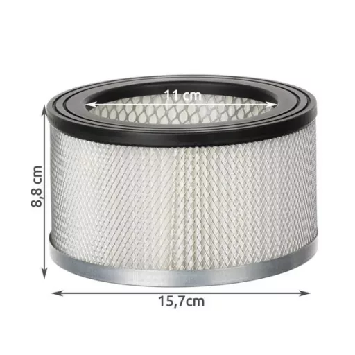 Tűzálló HEPA szűrő hamuporszívóhoz, 15,7×15,7×8,8 cm
