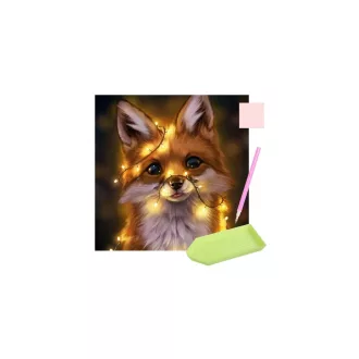 Gyémántfestő készlet bagoly mintával, 30x30 cm