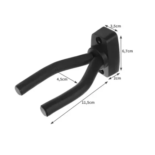 Fali gitártartó állítható karokkal, habszivacs védelemmel, 10 kg