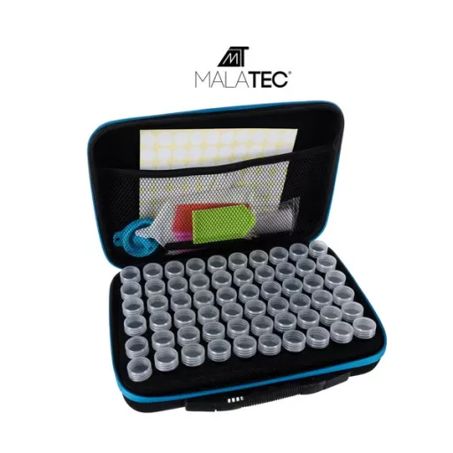 Gyémántszemes hímzés kiegészítő készlet, 60 fiola, fekete hordtáska