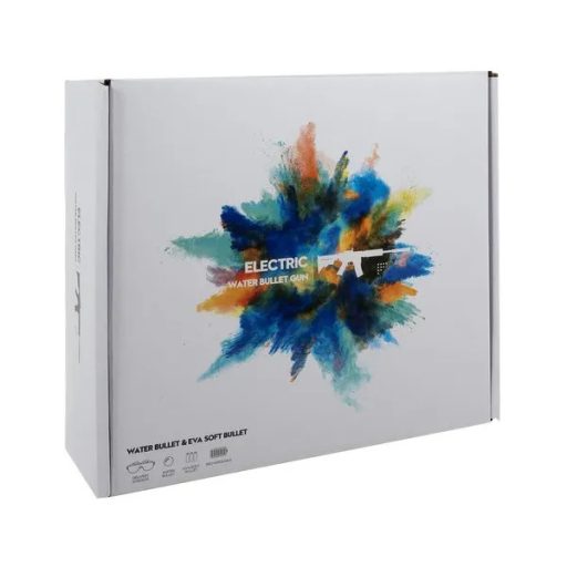 Akkumulátoros gélgolyós géppuska, 600-as tár, 15 m hatótáv, fekete