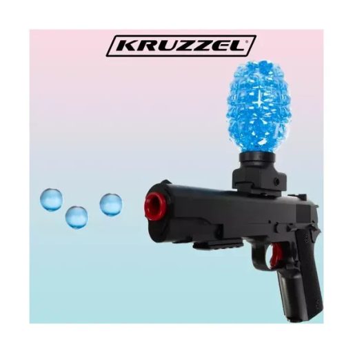 Akkumulátoros gélgolyós géppuska, 600-as tár, 15 m hatótáv, fekete