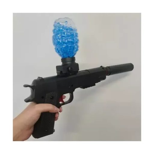 Akkumulátoros gélgolyós géppuska, 600-as tár, 15 m hatótáv, fekete