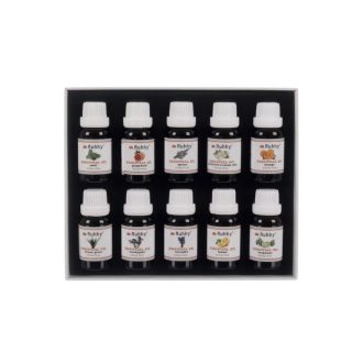   Alapvető Illóolajok Készlet - 10 Darab, 15 ml Mindegyik - Eukaliptusz, Narancs, Borsmenta és További Illatok