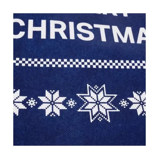 Karácsonyi ajándéktasak szett, 8 db, 3 méret, újrahasználható