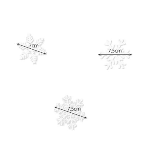 Karácsonyi ragasztómentes PVC ablakmatrica készlet, 7,5 cm, többször használható