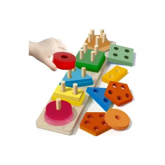   Fa Alakzatrendező Puzzle Gyermekeknek: A Kézügyesség és Logika Fejlesztése Játékosan