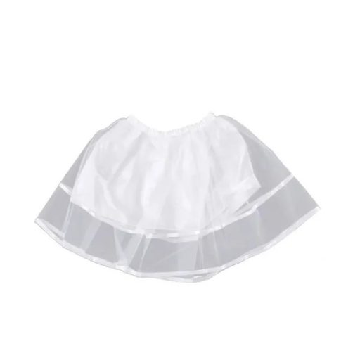 Gyerek angyal jelmez fehér szárnnyal 52×37 cm és gumis tüllszoknyával