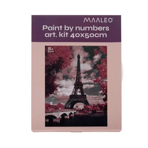 Számozott kifestő készlet 40×50 cm, Maaleo torony, fakeretes vászon
