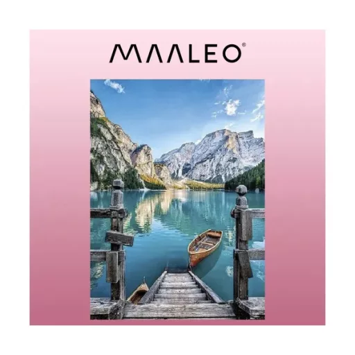 Számozott kifestő készlet hegyi táj motívummal, 40×50 cm, vászonkeret