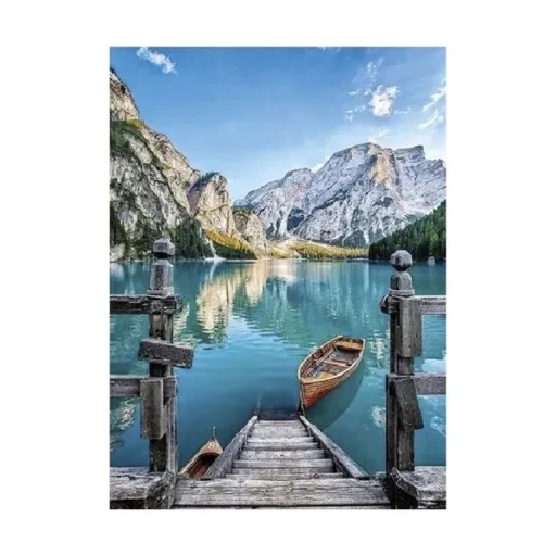 Számozott kifestő készlet hegyi táj motívummal, 40×50 cm, vászonkeret