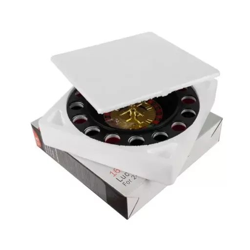 Alkohol rulett szett 29 cm, 16 számozott üvegpohárral