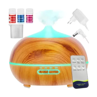   Illatdiffúzor párásító 400ml led távirányítóval és olajokkal