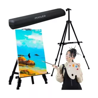   Fém állítható festőállvány hordtáskával, 77–160 cm