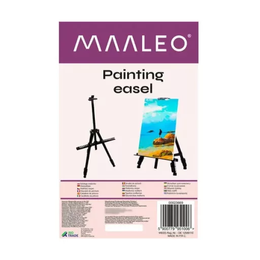 Fém állítható festőállvány hordtáskával, 77–160 cm