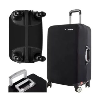   Trizand fekete M méretű bőröndhuzat, rugalmas, vízlepergető