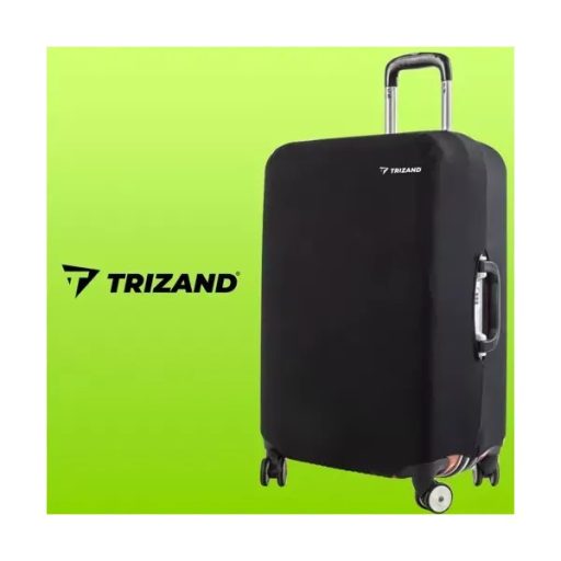 Trizand fekete M méretű bőröndhuzat, rugalmas, vízlepergető