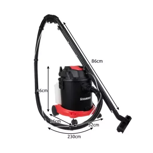 3 az 1-ben mosó porszívó 20 l 1600 W HEPA, száraz-nedves-fúvó funkció