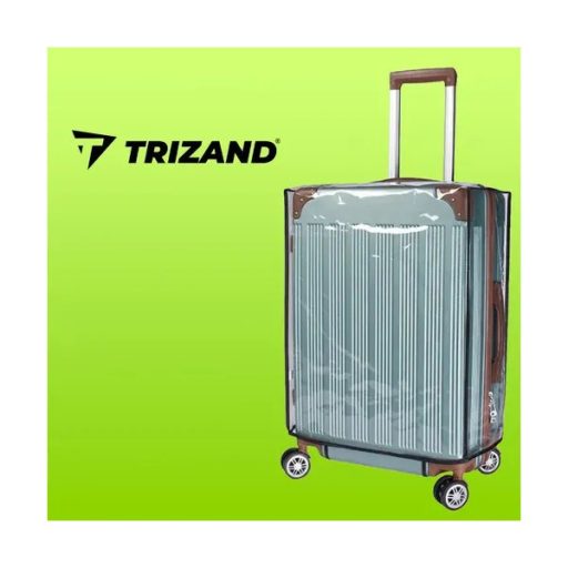 Átlátszó vízálló PVC bőröndhuzat L (67×47×33 cm), tépőzáras rögzítéssel